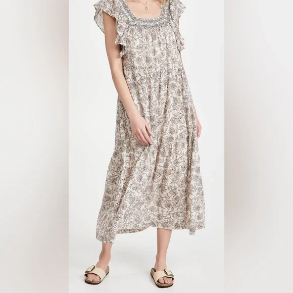 ⭐️SOLD⭐️NWT Free People Women's Bonita Printed Midi Dress - Picture 2 of 16